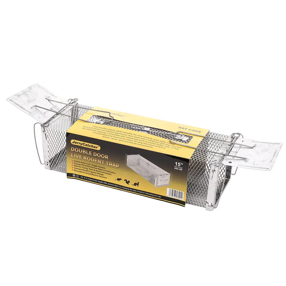 galvanize double door 2 multi rat trap cage