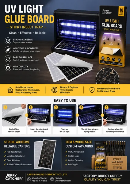 UV Light Glue Board Guide Material, Performance & Customization for Pest Control
