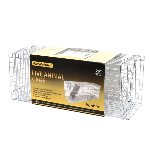 PY-LAC001 Large Humane Live Animal Cage Trap (1) PY-LAC001 Large Humane Live Animal Cage Trap
